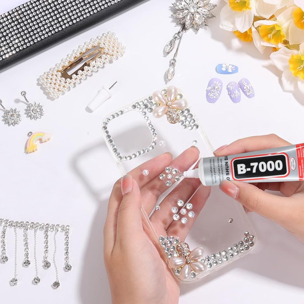 BAO SHUN DA B-7000 Lem Kuat Serbaguna 15ml Power Glue Strong Adhesive Transparent Lem LCD Touch Screen Casing Backdoor HP Smartphone Plastik Besi Keramik dengan Ujung Corong Presisi - Gambar 10