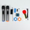 Microphone Wireless Double Mic Microphone Karaoke Wireless Tanpa Kabel TaffSTUDIO Mikrofon Karaoke Wireless Handheld Dynamic Portable MC-1200 - Gambar 3