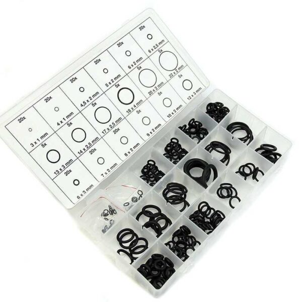 Seal Karet Set Oring Rubber O Ring Gasket 1 SET Sil Cincin Karet Rubber O-Ring Tightening Repair Kit 225 PCS