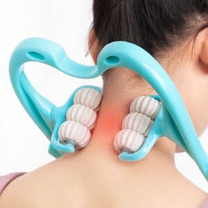 MACROUPTA Alat Pijat Leher Manual Relaxing Neck Massager Therapy - MCR35 Alat Terapi Pijat Leher Bahu Badan Kaki Paha Tangan Tulang Belakang Pijat Manual Relaksasi Otot Badan Pijit Kesehatan Massage Roller Portable Alat Pijat Leher Praktis Ringan Nyaman - Gambar 8