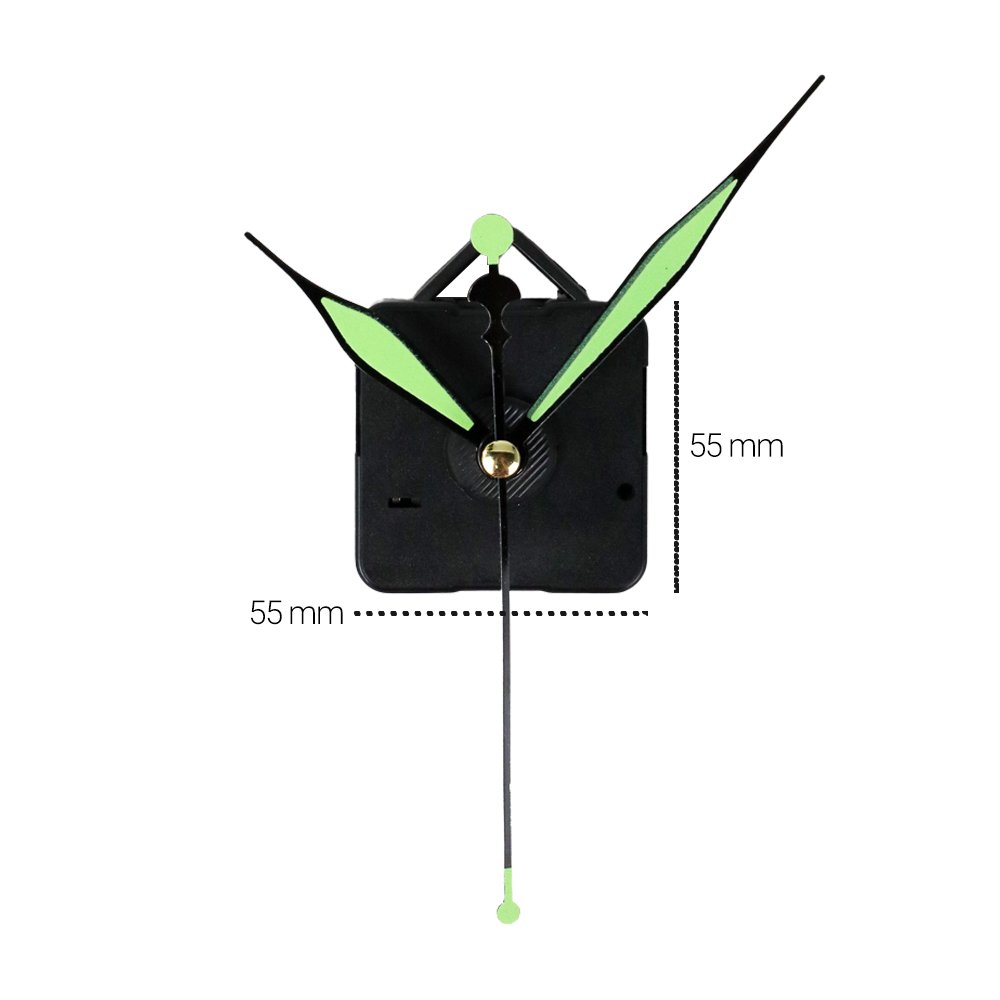 TaffHOME Mesin Jam Dinding 5168-S Silent Movement Quartz DIY Replacement Tanpa Suara Pengganti Movement Rusak Set Jarum Lengkap Jarum Detik Menit Jam Baterai AA untuk Perbaikan Penunjuk Waktu - Gambar 8