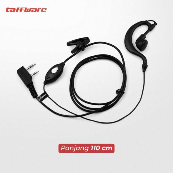 Headset Walkie Talkie Headset Earphone FBI Walkie Talkie HT 2 Pin 102dB Earphone Walkie Talkie BAOFENG BF 888S UV-5R UV3R UV-5RE UV-6R UV-82 HEADSET HT BAO FENG BF-888S - Gambar 3
