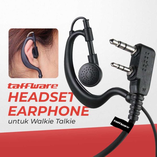 Headset Walkie Talkie Headset Earphone FBI Walkie Talkie HT 2 Pin 102dB Earphone Walkie Talkie BAOFENG BF 888S UV-5R UV3R UV-5RE UV-6R UV-82 HEADSET HT BAO FENG BF-888S