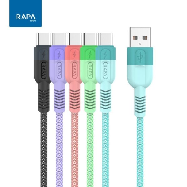 Rapatech Line-X LIne X DG1011 Kabel Cable Charger Data USB-A to Type-C USB Type C Fast Charging Quick Charge QC 3.0 3A 1M - Gambar 4