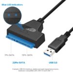 Kabel SATA to USB 3.0 HDD SSD Adaptor 30cm 2.5 Inch Adapter Eksternal External Hardisk Eksternal Laptop Cable USB A – Converter Harddisk HDD SSD SATA ke USB 3.0 2.5 Inch Portable Support Semua Merk Storage Laptop PC