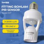 Fitting Fiting Lampu Bohlam Sensor Gerak Otomatis Fitting Lampu Bohlam PIR Sensor 2000 LUX 240V 60W E27