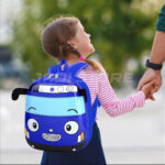 Tas Anak Laki Laki TK PAUD Ransel Sekolah Anak Backpack Gambar Bus Tayo