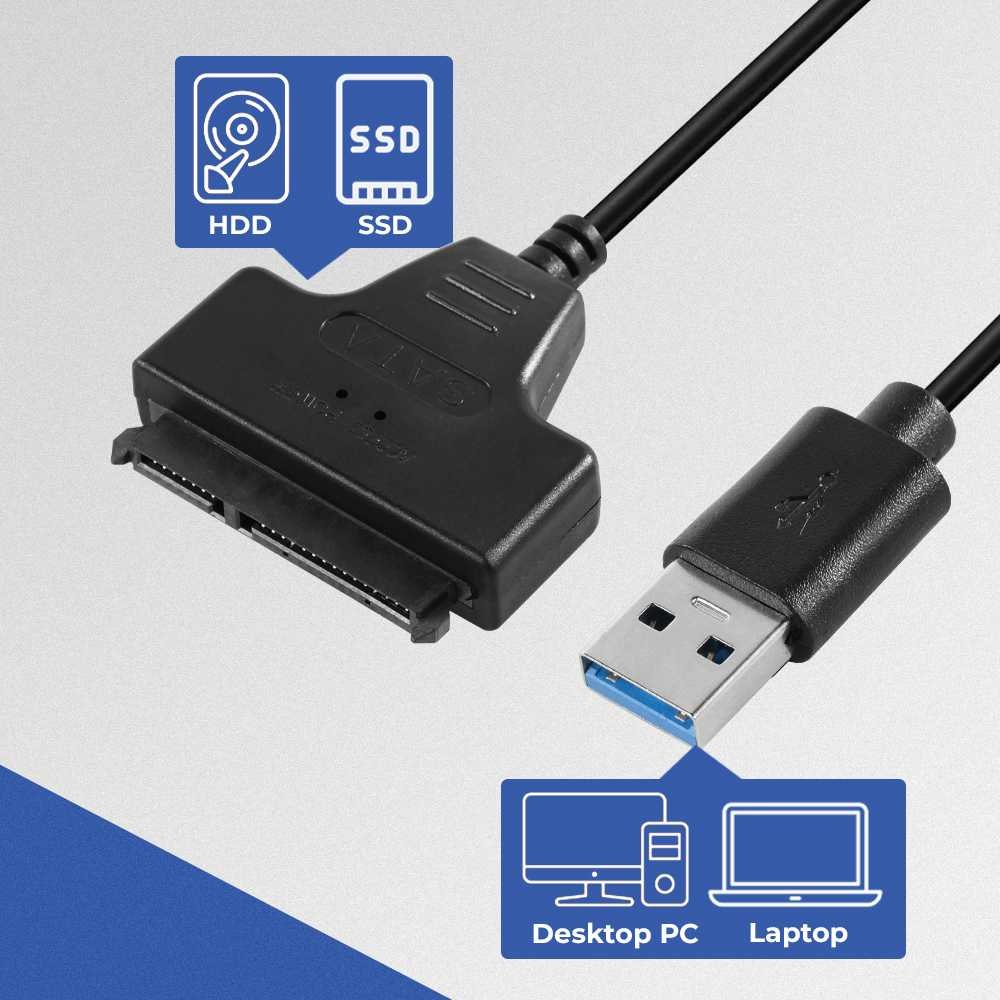thumbnail interactive-video image 1 of Sonilco USB 3.0 To Micro SATA 16 Pin Or Slimline 13 Pin Adapter Cable – 20cm 1 of 6