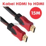 Kabel HDMI Serat Kabel HDMI Kabel HDMI to HDMI Laptop ke TV HDMI Cable 15 Meter 15M Kabel HDMI Male to Male Gold High Quality Kabel HDMI Laptop ke Proyektor TV Support Full HD 4K Transmission Stabil Aksesoris Komputer Multimedia 15 Meter