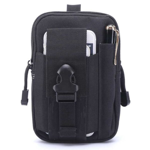Tas Ikat Pinggang HP Tactical Pria Kecil Sabuk Waist Bag Belt Pack Military Outdoor Kemah Camping - Gambar 4
