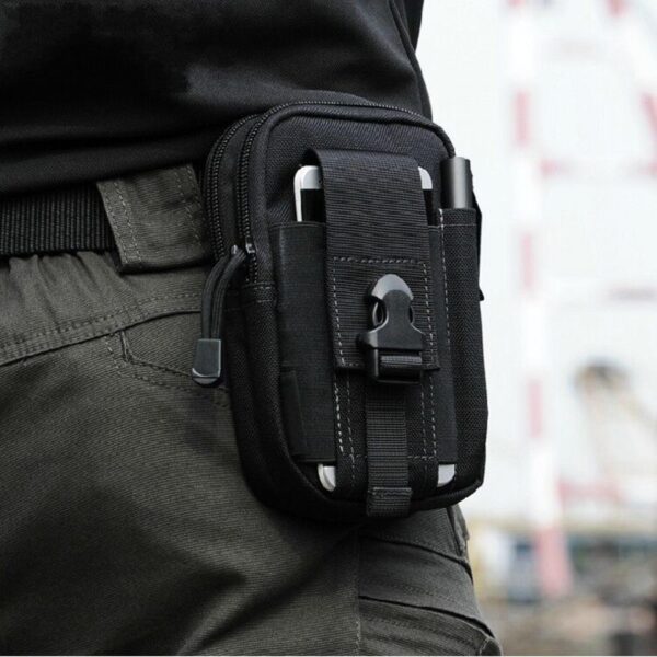 Tas Ikat Pinggang HP Tactical Pria Kecil Sabuk Waist Bag Belt Pack Military Outdoor Kemah Camping