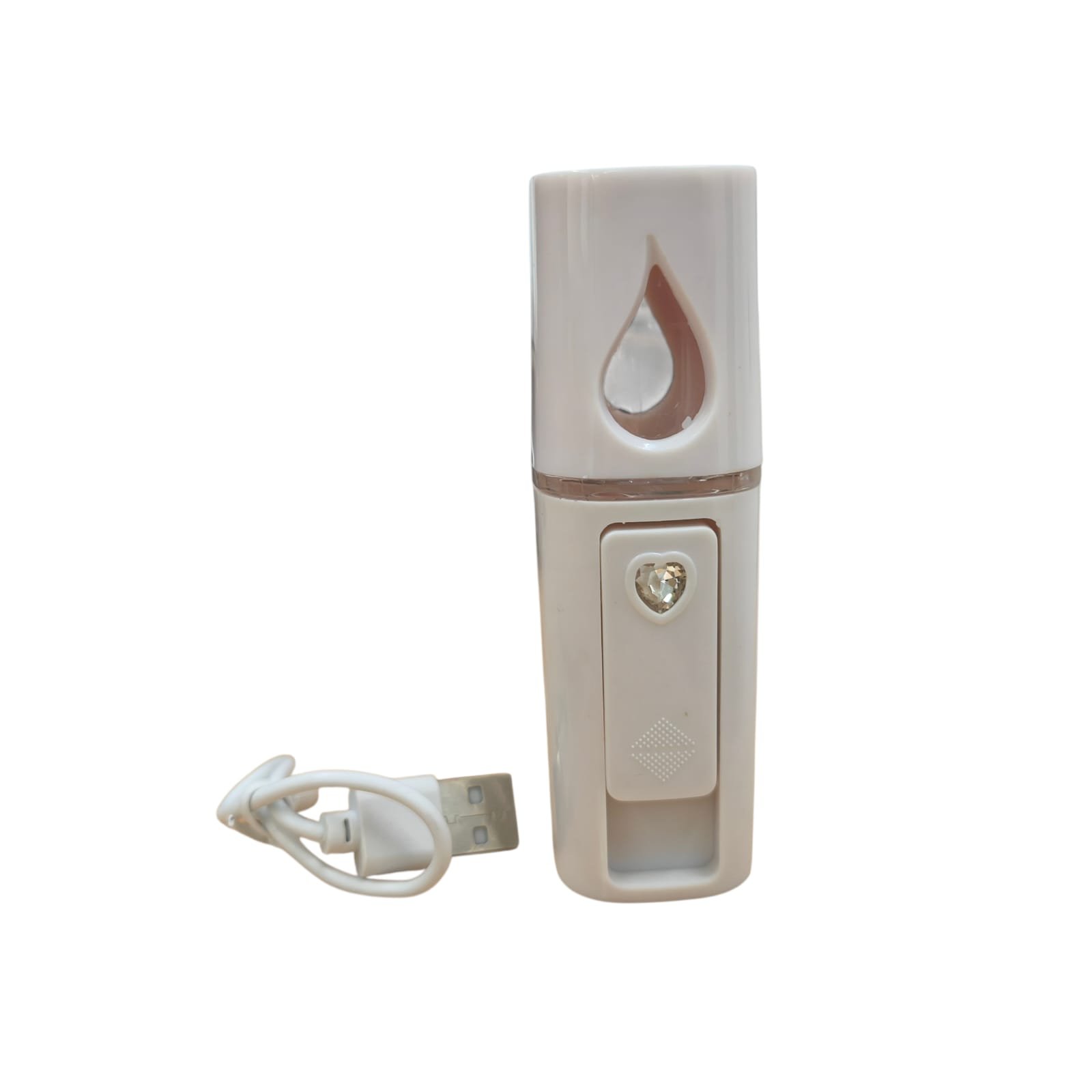 Biutte.co Nano Spray Steamer Muka Portable L-2 White, Humidifier Wajah Mini Mist Atomization dengan Water Tank 30ml, Facial Mister USB Rechargeable 450mAh, Uap Halus untuk Membantu Menjaga Kelembapan Kulit - Gambar 2