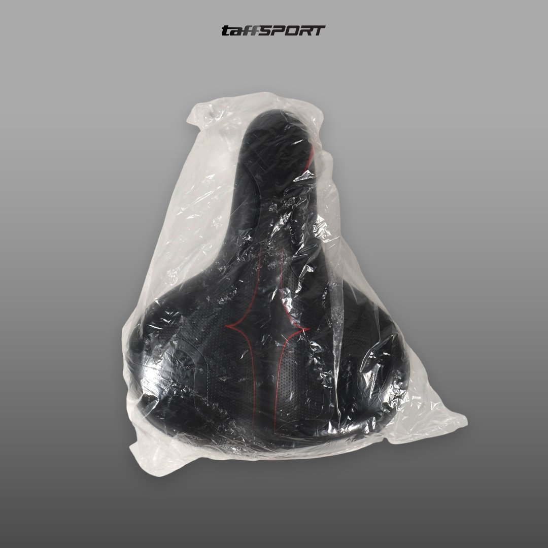 TaffSPORT Jok Sadel Sepeda Empuk Lebar Spring Shock Waterproof ZF40, Sadel MTB Polygon BMX dengan Peredam Getaran, Bantalan Busa PU Tebal dan Nyaman untuk Bersepeda Jarak Jauh, Rangka Besi - Gambar 11