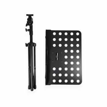 TaffSTUDIO FL-05R Stand Partitur Musik Tripod Black Size S Dudukan Buku Musik Adjustable Ukuran 39.8x26.5cm Panel Kemiringan 180 Derajat Kaki Anti Slip untuk Lembaran Notasi Lagu Latihan Band Orkestra dan Panggung - Gambar 6