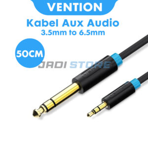 Vention BAB Kabel Audio 3.5mm ke 6.5mm Male 50CM AUX Stereo untuk Speaker Mixer Amplifier Original - Gambar 6