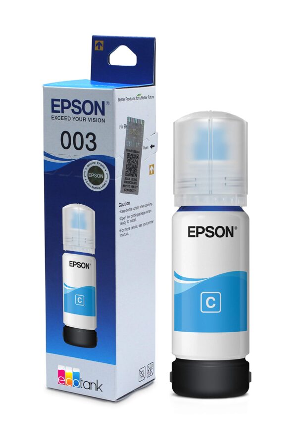 Cyan Tinta Printer Epson 003 Cyan Original L3110 L3150 L1110 L3101 L5190
