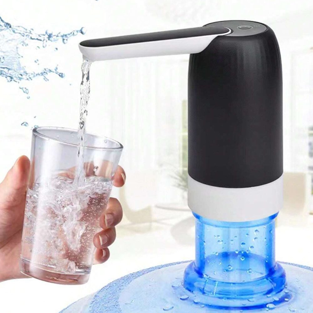 HAOYUNMA Pompa Air Galon Elektrik 3 Tombol Detachable 800mAh Pompa Galon Lipat Portable Otomatis Dispenser Air Minum dengan Motor Bertenaga Tinggi Selang Silikon 50cm IPX4 untuk Galon 4.5L hingga 18.9L - Gambar 9