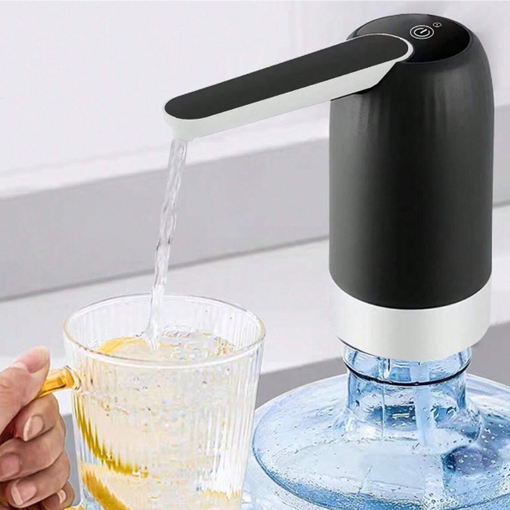 HAOYUNMA Pompa Air Galon Elektrik 3 Tombol Detachable 800mAh Pompa Galon Lipat Portable Otomatis Dispenser Air Minum dengan Motor Bertenaga Tinggi Selang Silikon 50cm IPX4 untuk Galon 4.5L hingga 18.9L - Gambar 11