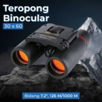 TaffSPORT Telescope Teropong Binoculars HD 30x60 126M/1000M Teropong Jarak Jauh Siang Malam Binokular Teropong Lipat Mini Portable Telescope Binoculars Night Vision HD 30x60 Kacamata Jarak Jauh Outdoor Camping Hiking Hunting Travel