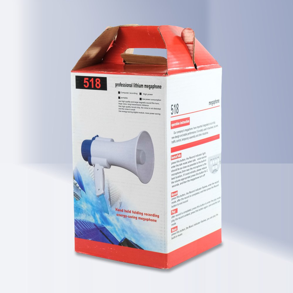 Taffware Pengeras Suara Megaphone Toa Portable 5W Baterai 18650 2200mAh Rechargeable dengan Rekaman hingga 5 Menit, Sirine dan Musik untuk Outbound, Study Tour, Promosi, Event dan Kegiatan Outdoor - Gambar 9