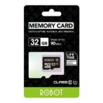 Memori Micro SD Robot 32gb 32 gb Memory Original MicroSD Memori Kartu Murah Card Class 10 Speed with Package