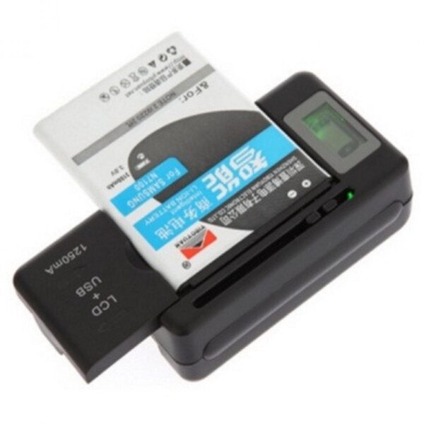 Charger Kodok Universal Desktop Baterai HP Kamera Digital Digicam Charger Baterai Universal USB Battery Dock with LCD Display