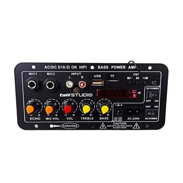 Amplifier Board Digital Screen Bluetooth 400W Ampli Board Audio Ampli Rakitan Papan Amplifier Subwoofer Mic USB Micro SD Karaoke TaffSTUDIO Amplifier Board Audio Bluetooth USB FM Subwoofer DIY 400W - Gambar 4