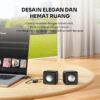 ROBOT Speaker Mini Kabel RS260 Speaker Komputer Laptop PC Deep Bass 3.5mm Aux Audio Usb Jack Portable Music Mini for Gaming - Gambar 3
