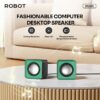 ROBOT Speaker Mini Kabel RS260 Speaker Komputer Laptop PC Deep Bass 3.5mm Aux Audio Usb Jack Portable Music Mini for Gaming - Gambar 5