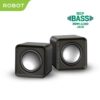 ROBOT Speaker Mini Kabel RS260 Speaker Komputer Laptop PC Deep Bass 3.5mm Aux Audio Usb Jack Portable Music Mini for Gaming - Gambar 4