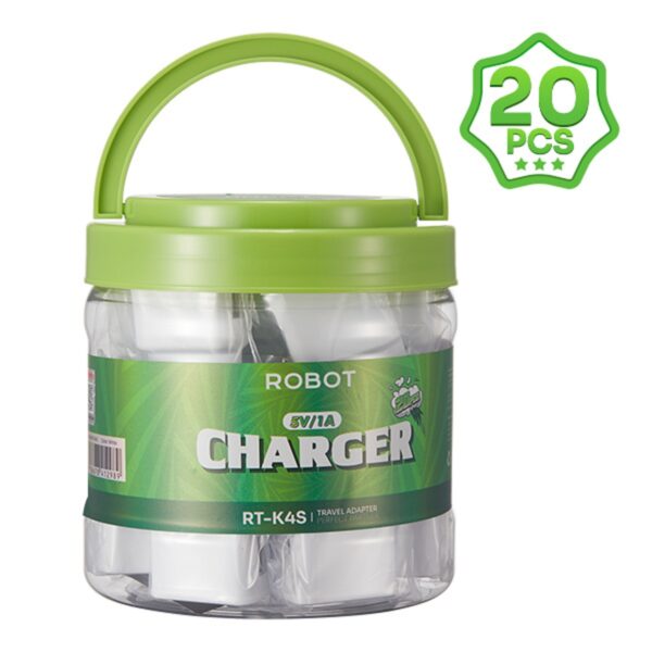 ROBOT Charger RT-K4S RTK4S Adaptor Batok Kepala Charger Merk Robot 5V 1A 1 A 1 Ampere Biasa Android