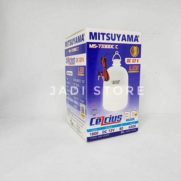 Mitsuyama Lampu Bohlam Kabel LED DC 30 Watt 30W Mitsuyama MS-7330DC Celcius Lampu Jepit 12V untuk Accu Aki - Gambar 4
