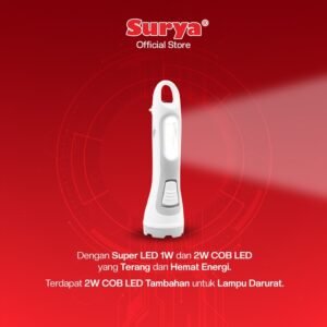 Lampu Senter Emergency SYT2W2COB Lampu LED SURYA Lampu Senter Charge LED SYT 2W 2COB SYT2W2COB - Gambar 6