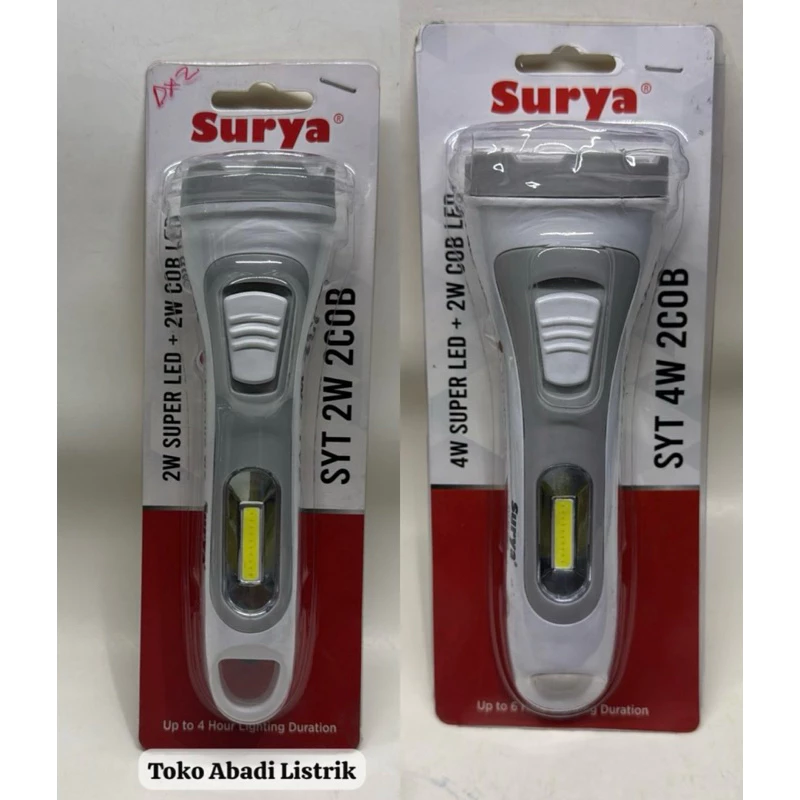 Lampu Senter Emergency SYT2W2COB Lampu LED SURYA Lampu Senter Charge LED SYT 2W 2COB SYT2W2COB - Gambar 5