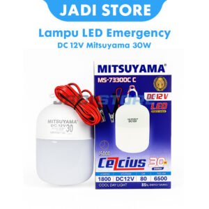 MITSUYAMA Lampu Aki LED 30W 12V DC MS-7330DC Celcius Bohlam Jepit Aki Mobil Motor Cahaya Putih SMD LED Kabel 1.5M untuk Lampu Darurat Emergency Bengkel Nelayan Camping Berkemah Outdoor Hemat Energi - Gambar 6