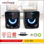 Advance Speaker Mini Kabel CLS-101 Speaker Komputer Laptop PC Deep Bass 3.5mm Aux Audio Usb Jack Portable LED Music Mini for Gaming