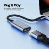 Converter Adapter Cable Kabel USB Type-C Type C Tipe C to HDMI Female 4k USB 3.1 - Gambar 2