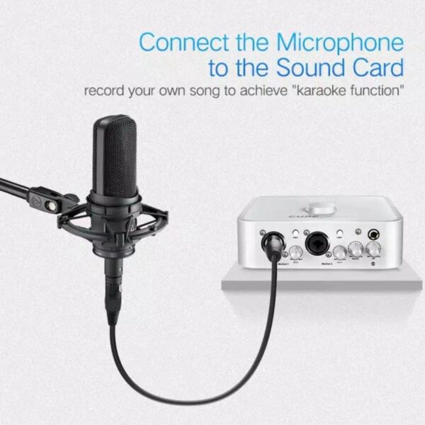 UGREEN Kabel Cable Kable Audio Mic Input Audio Jack Audio Mic Microphone Mikrofon Karaoke XLR Male To Female 2M 20710 - Gambar 3