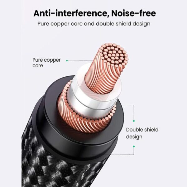 UGREEN Kabel Cable Kable Audio Mic Input Audio Jack Audio Mic Microphone Mikrofon Karaoke XLR Male To Female 2M 20710 - Gambar 2