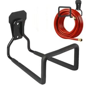 Januel Gantungan Selang Air Taman Dinding Wall Hook Hanger JN68 Rak Gulungan Selang Besi Kokoh Anti Karat untuk Tembok Garasi Kebun Rumah dengan Slot 170mm dan Material Silikon Mudah Dipasang - Gambar 6