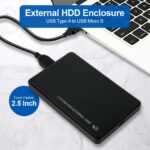 Hitam Casing Hardisk Eksternal USB 3.0 Casing Hardisk Eksternal 2.5 Casing Harddisk Eksternal External Case HDD External HDD SSD Enclosure Hitam 2.5 Inch USB 3.0