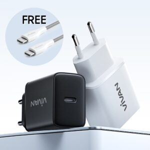 VIVAN Power C30C Charger Set 30W Original - Kepala Charger Fast Charging PD Dan QC 3.0 Dual Port Lengkap Dengan Kabel Data Type-C Solusi Praktis Pengisian Daya Super Cepat Dan Aman Jadi Store Lamongan - Gambar 6