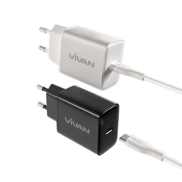 VIVAN Power C30C Charger Set 30W Original Kepala Charger Fast Charging PD QC 3.0 Kabel Data Type-C Pengisian Daya Super Cepat Praktis Aman Efisien untuk Gadget Travel Adaptor Sehari-hari - Gambar 4