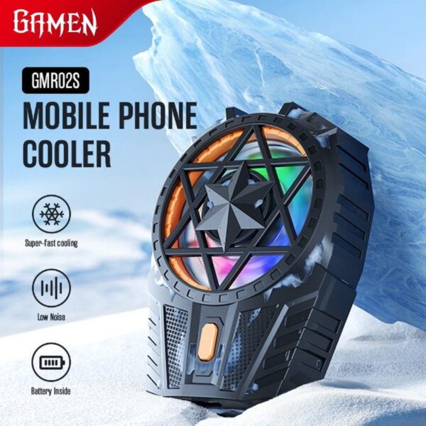GAMEN GMR02S Cooling Fan HP Cooler Tanpa Kabel Kipas HP Gaming Fancooler  Pendingin HP Untuk Game Radiator Baterai