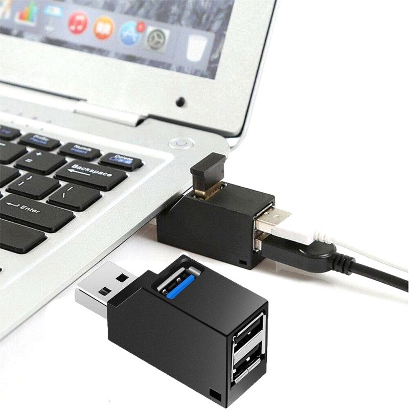 SIFREE USB Hub 3.0 Adapter 3 Port ZG163 Mini Upward 5Gbps 1 USB 3.0 + 2 USB 2.0 untuk Laptop PC Komputer Keyboard Mouse Flashdisk Plug and Play Portable dengan Transfer Data Cepat dan Stabil - Gambar 6