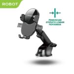 ROBOT RT-CH20 Car Holder Phone Holder Stand HP Tempat Naruh HP di Mobil Dashboard Robot RTCH20 Original Rotatable 360