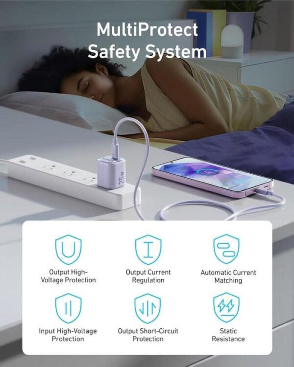 Anker A2656 25W GaN USB C Charger Compact Support PPS & Fast Charging for Samsung iPhone Fast Charger Batok Adaptor Adapter Charger PD USB-C Type-C Type C Original Garansi Resmi Fast Charging PowerIQ 3.0 A2656L11 A2656L21 - Gambar 3
