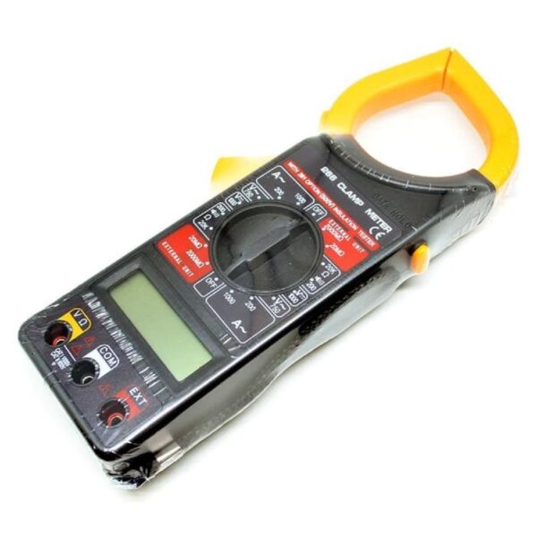 JUNEJOUR Digital Clamp Multimeter Tang Ampere DT266 Digital Clamp Meter Tang Ampere Multitester Multimeter Digital Kabel Tester Ukur Arus Tegangan Listrik AC DC