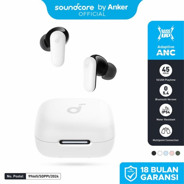 ANKER R50i NC A3959 TWS Anker Soundcore Full Bass Angker Headset Earphone Handsfree Bluetooth True Wireless Earbuds Anker Soundcore R50i Bass UP Active Noice Canceling A3959H11 A3959H21 - Gambar 2