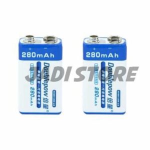 2 Baterai Doublepow Baterai 9v Rechargeable 9 Volt Battery Charger Gitar Kotak Bisa Charger Multitester Multimeter LAN Tester Gitar Elektrik Detektor Asap Mikrofon Wireless Walkie-Talkie Walkie Talkie - Gambar 6